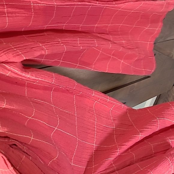 Free People Flowy Gauze Pant Split Skirt Coral XS NWOT - Picture 3 of 9